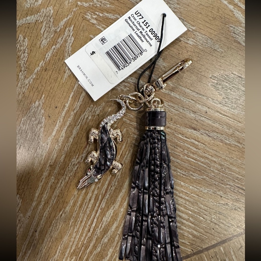 Brahmin Croc Charm